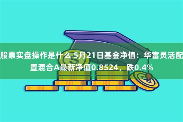 股票实盘操作是什么 5月21日基金净值：华富灵活配置混合A最新净值0.8524，跌0.4%