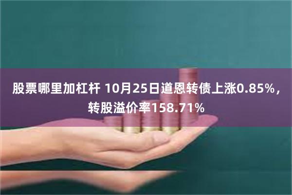 股票哪里加杠杆 10月25日道恩转债上涨0.85%，转股溢价率158.71%